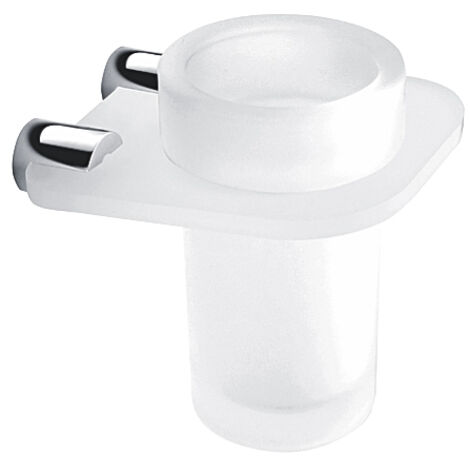 Nimco Bormo support mural pour brosses à dents, verre dépoli BR X3-58W-26