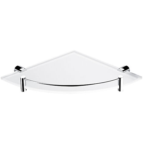Nimco Bormo Tablette d'angle pour salle de bains, verre mat, BR 11091RBX-26