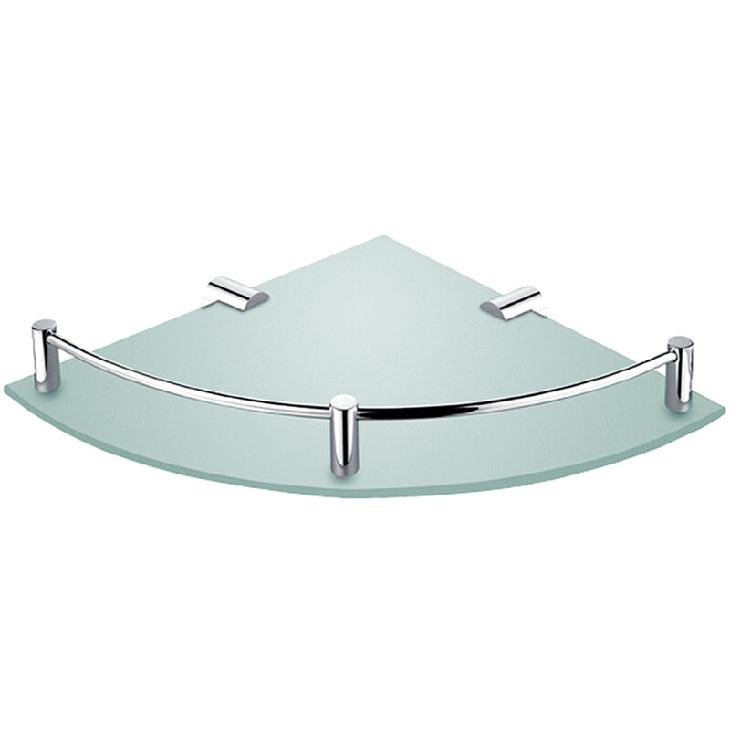 Nimco - Bormo - Tablette d'angle, verre dépoli/chrome br 11091RA-26