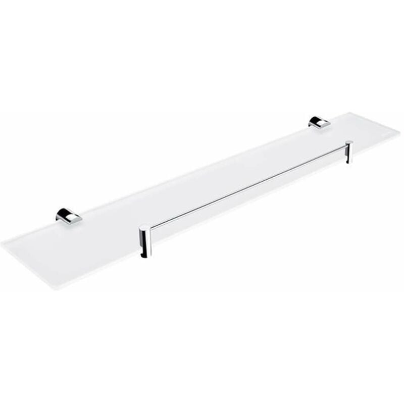 Bormo - Étagère, longueur 60 cm, verre mate/chrome br 11091BX-60-26 - Nimco