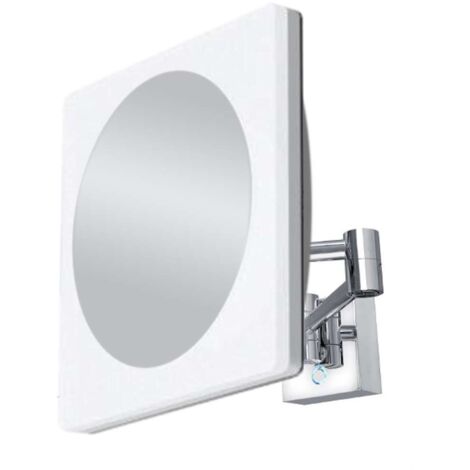 Nimco Espejos cosméticos - Espejo cosmético de pared con luz LED, cromo ZK 20465-26