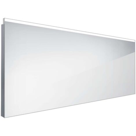 Nimco Espejos - Espejo con iluminación LED, 120x60 cm, cuadrado, aluminio ZP 8006