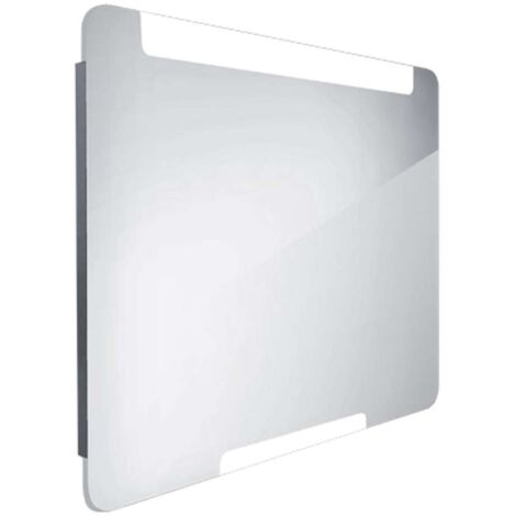 Nimco Espejos - Espejo con iluminación LED, 80x70 cm, aluminio ZP 22003