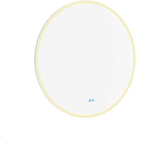 Nimco Espejos - Espejo con iluminación LED, diámetro 8 cm, sensor táctil, blanco ZPB 28002RVX-05