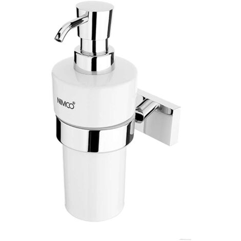 Nimco Keira - Distributore di sapone con supporto, bianco/cromo KE 22031KN-26