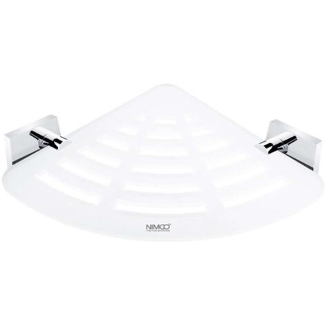 Nimco Keira - Mensola angolare IXI con fori fresati, plexiglas/cromo KE X211-26