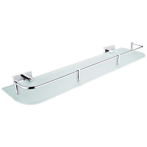 Nimco Keira - Scaffale con box, 50 cm, vetro smerigliato/cromo KE 22091AX-50-26