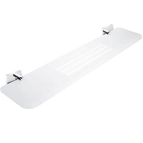 Nimco Keira - Tablette IXI avec trous fraisés, 60 cm, plexiglas/chrome mat KE X360-26