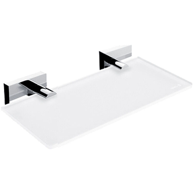 Nimco - Keira - Étagère, longueur 20 cm, verre mat / chrome ke 22091B-20-26