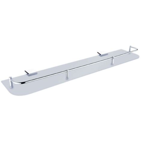 Nimco Kibo - Ablagefläche, Länge 60 cm, mattiertes Glas/Chrom Ki 14091AX-60-26