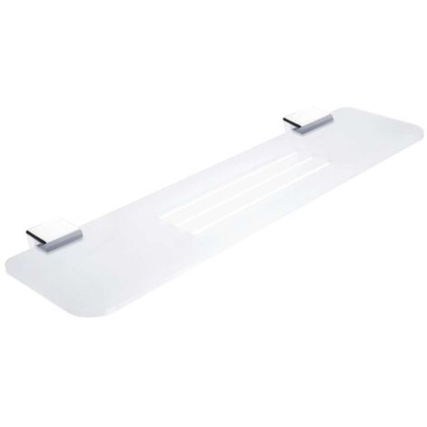 Nimco Kibo - Estante con orificios fresados, longitud 60 cm, plexiglás mate/cromo Ki X360-26