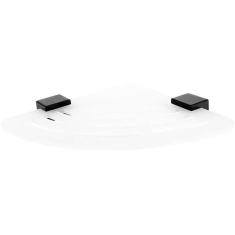 Nimco Kibo - Estante esquinero IXI, plexiglás mate/negro mate Ki-X211-90