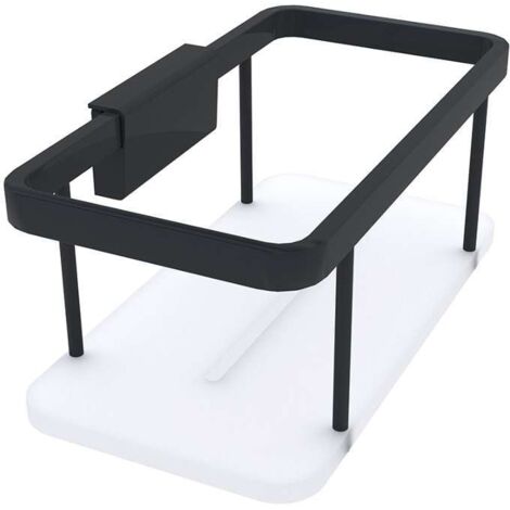 Nimco Kibo - Estante, longitud 20 cm, plexiglás/negro Ki-14015-B-90