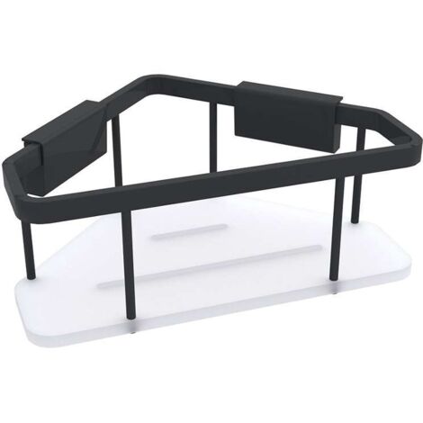 Nimco Kibo - Estante, longitud 23 cm, plexiglás/negro Ki-14003-B-90