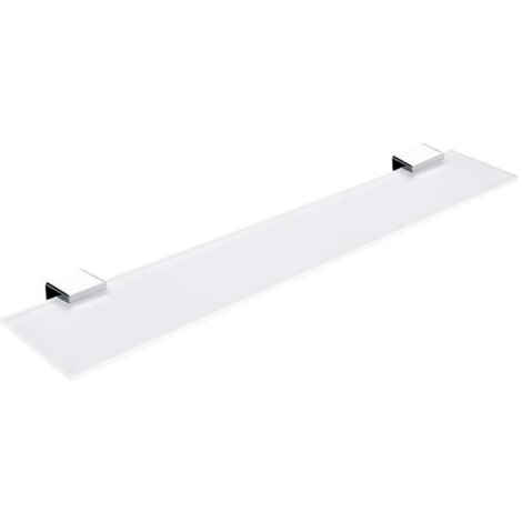 Nimco Kibo - Estante, longitud 60 cm, vidrio opaco/cromo Ki 14091B-60-26