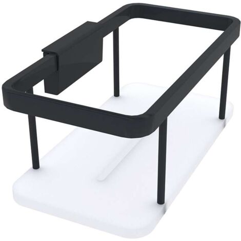 Nimco Kibo - Mensola, lunghezza 20 cm, plexiglass/nero Ki-14015-B-90