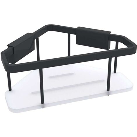 Nimco Kibo - Mensola, lunghezza 23 cm, plexiglass/nero Ki-14003-B-90