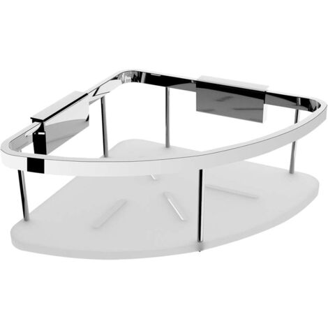 Nimco Kibo - Mensola, lunghezza 28 cm, plexiglass/cromo Ki 14008-B-26