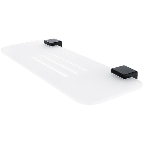 Nimco Kibo Noir étagère de salle de bain plexiglas blanc mat 30 cm Ki-X330-90