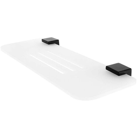 Nimco Kibo - Ripiano IXI, lunghezza 30 cm, plexiglass opaco/nero opaco Ki-X330-90