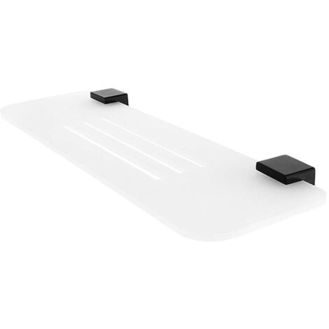 Nimco Kibo - Ripiano IXI, lunghezza 40 cm, plexiglass opaco/nero opaco Ki-X340-90