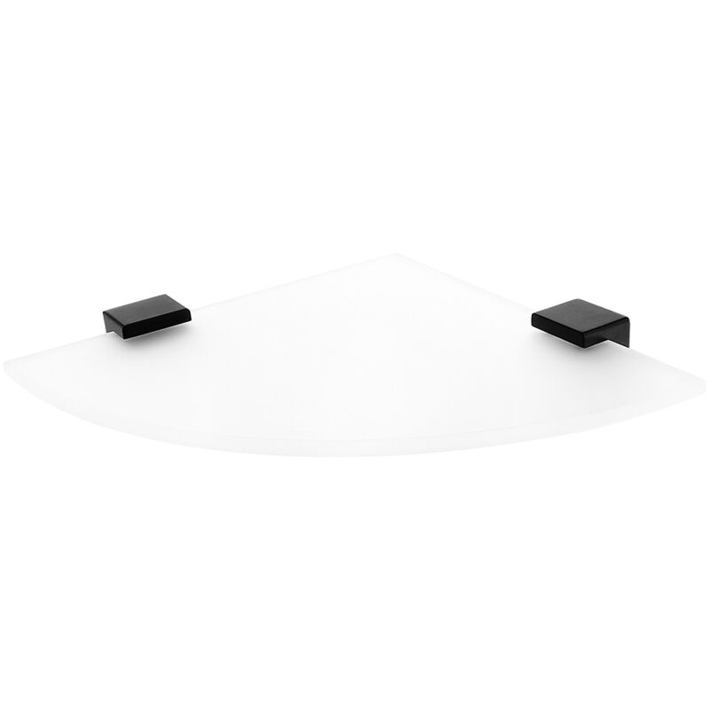 Nimco - Kibo - Tablette d'angle, verre dépoli/noir mat Ki-14091RB-90