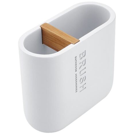 Nimco Kora - Verre pour brosse à dents et dentifrice, blanc KO 24057-05