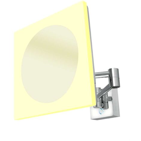 Nimco Kosmetikspiegel - Wandkosmetikspiegel mit LED-Beleuchtung, Chrom ZK 20465P-26