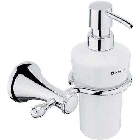 Nimco Lada - Dispenser di sapone liquido con supporto, cromo LA 19031KU-26