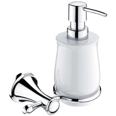 Nimco Lada - Distributore di sapone con supporto, bianco/cromo LA 19031K-26
