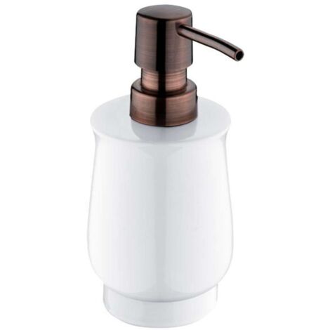 Nimco Lada - Distributore di sapone liquido, bianco/rame 1031LA-80