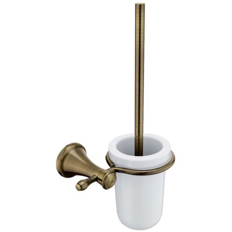 Nimco Lada - Escobilla de WC de pared con soporte, latón LA 19094KU-65
