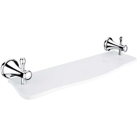 Nimco Lada - Estante, 50 cm, piedra artificial blanca/cromo LA 19091UK-50-26
