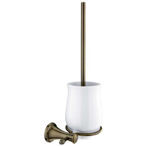 Nimco Lada - Scopino a parete con supporto, bianco/ottone LA 19094K-65
