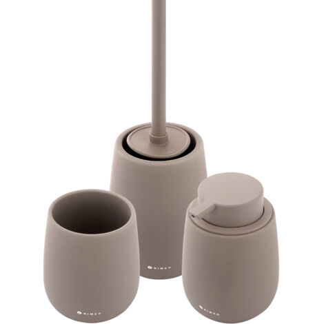 Nimco L'ensemble comprend. Distributeur de savon, gobelet pour brosse à dents, porte-brosse à dents, céramique TA SET-07
