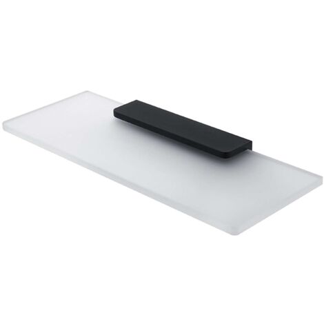 Nimco Maya - Ablage, 30 cm, Milchglas/Schwarz matt MAC 29091B-30-90