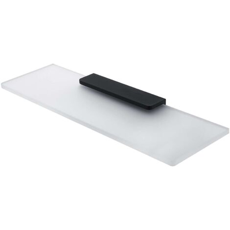 Nimco Maya - Ablage, 40 cm, Milchglas/Schwarz matt MAC 29091B-40-90