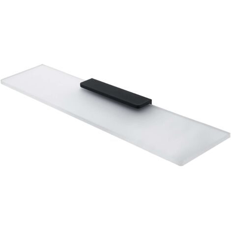 Nimco Maya - Ablage, 60 cm, Milchglas/Schwarz matt MAC 29091B-60-90