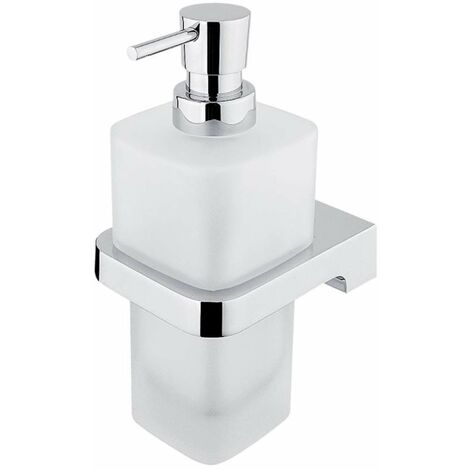 Nimco Maya - Seifenspender mit Halter, Milchglas / Chrom MA 29031H-T-26