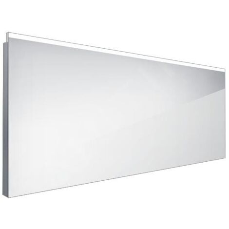 Nimco Miroirs - Miroir avec éclairage LED, 1200x600 mm, carré, aluminium ZP 8006
