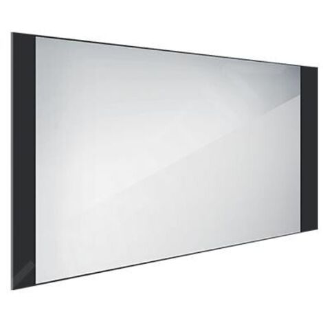 Nimco Miroirs - Miroir avec éclairage LED, 1200x650 mm, aluminium/noir ZPC 41006-90