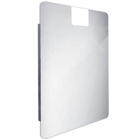 Nimco Miroirs - Miroir avec éclairage LED, 600x800 mm, aluminium ZP 20002