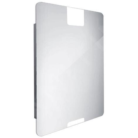 Nimco Miroirs - Miroir avec éclairage LED, 600x800 mm, aluminium ZP 21002