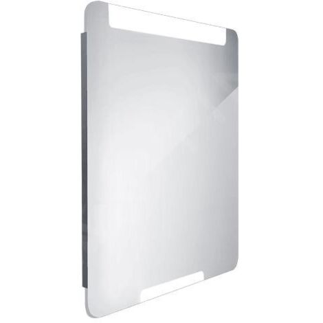 Nimco Miroirs - Miroir avec éclairage LED, 600x800 mm, aluminium ZP 22002