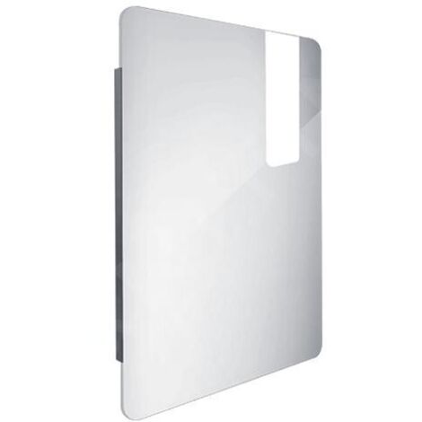 Nimco Miroirs - Miroir avec éclairage LED, 600x800 mm, aluminium ZP 25002