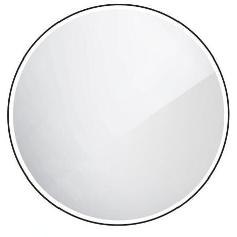 Nimco Miroirs - Miroir avec éclairage LED, diamètre 80 cm, noir mat ZPC 28002R-90