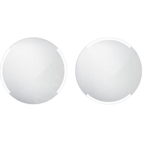 Nimco Miroirs - Miroir de salle de bains avec rétro-éclairage LED 600 mm, rond, aluminium ZP 16000R