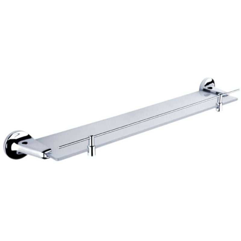 Monolit - Tablette, longueur 58 cm, verre dépoli/chrome mo 4091X-26 - Nimco