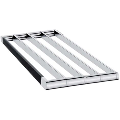 Nimco Nava - Étagère porte-serviette, longueur 58 cm, noir mat/chrome NA 28062A
