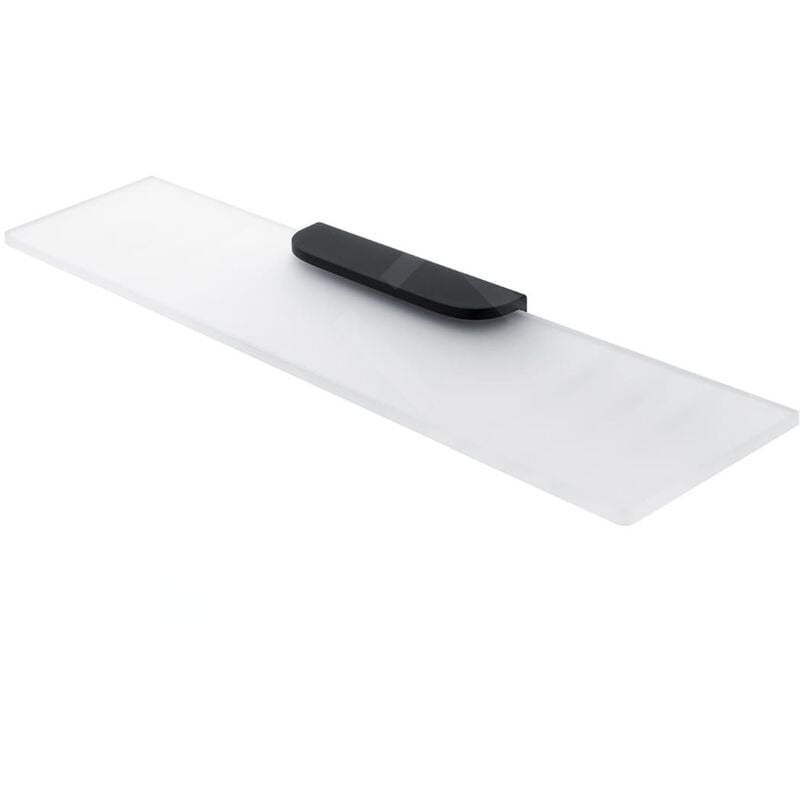 Nikau - Étagère, longueur 600 mm, verre mat / noir mat nkc 30091B-60-90 - Nimco